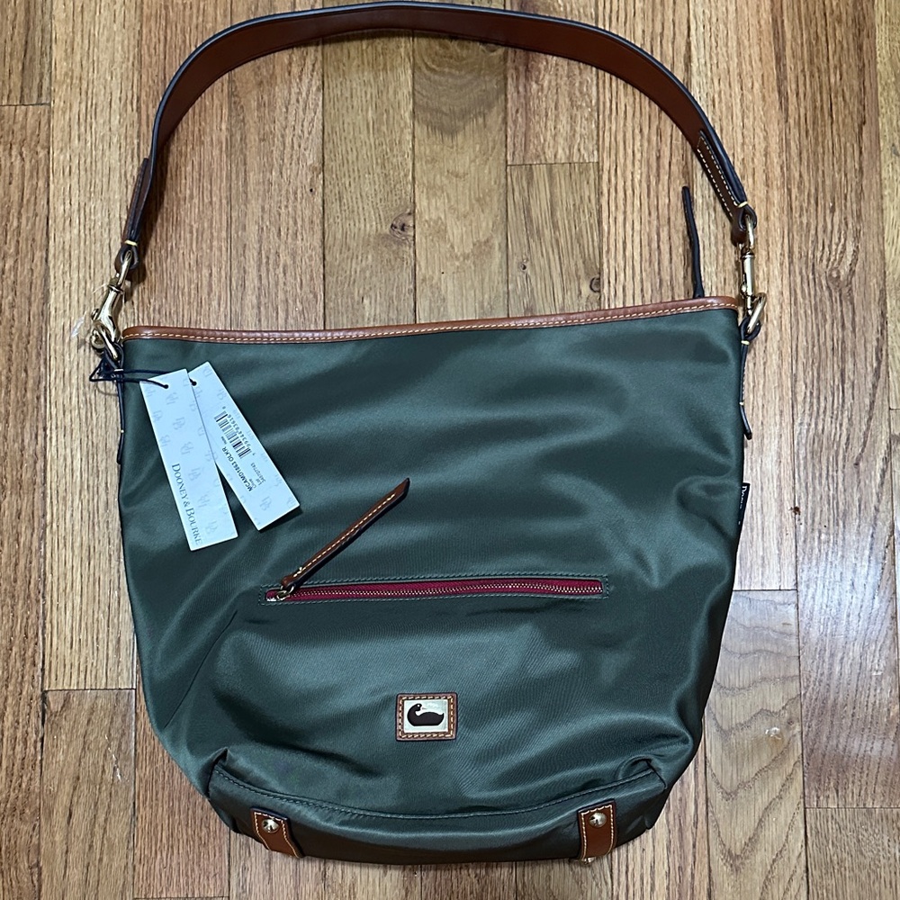 Dooney & Bourke Wayferer Olive Green Hobo Bag NWT